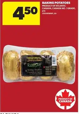 Real Canadian Superstore Families Produce Russet Baking Potatoes offer