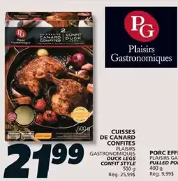 IGA Plaisirs Gastronomiques cuisses de canard confites offer