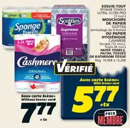 IGA Scotties sponge towels ultra ultra pro offer