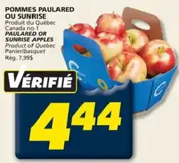 IGA Paulared or Sunrise apples offer