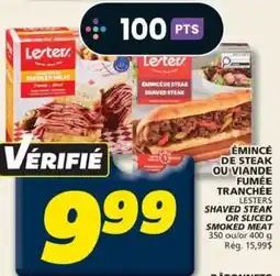 IGA Leterer emincé de steak ou viande fumée tranchée offer