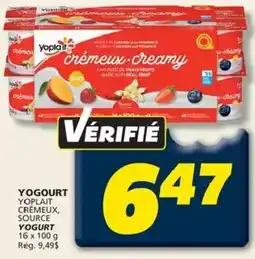 IGA Yoplait crèmeux offer