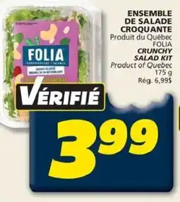 IGA Folia crunchy salad kit offer