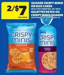 Real Canadian Superstore Quaker crispy minis offer