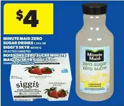 Real Canadian Superstore minute maid zero sugar drinks offer