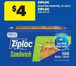Real Canadian Superstore Ziploc sandwich bags offer
