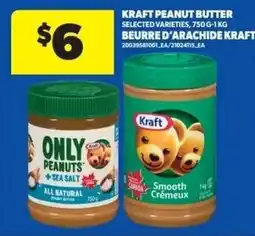 Real Canadian Superstore Kraft peanut butter selected varieties offer