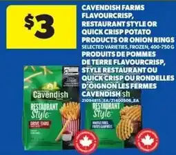 Real Canadian Superstore Cavendish Farms restaurant style or quick crisp potato products or onion rings offer