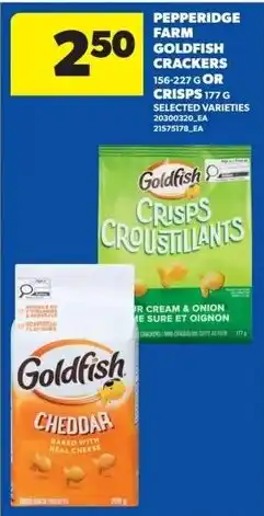 Real Canadian Superstore Pepperidge Farm Goldfish Cracker Crisps offer