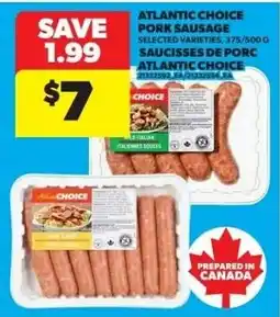 Real Canadian Superstore Atlantic Choice pork sausage offer