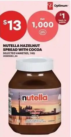 Real Canadian Superstore Nutella hazelnut spread with cocoa offer