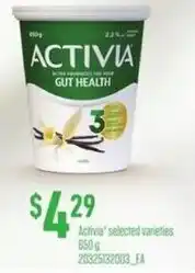 Loblaws Activia selected varieties offer