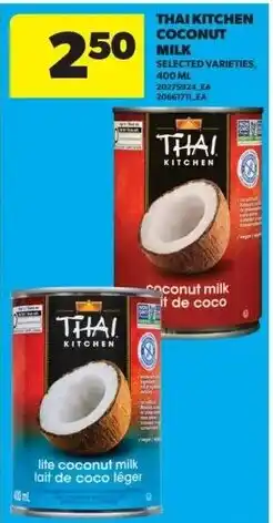 Real Canadian Superstore Thai kitchen coconut milk offer