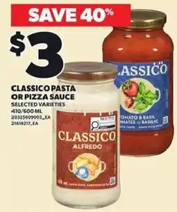Loblaws Classico pasta or pizza sauce offer
