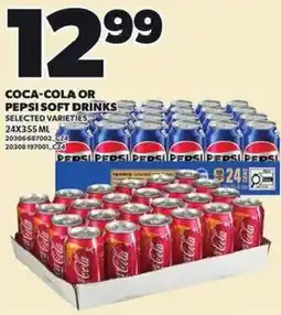 Loblaws Coca-Cola or Pepsi soft drinks offer