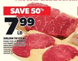 Loblaws Sirloin Tip Steak offer