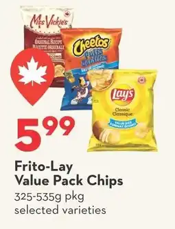Longo's Frito-Lay Value Pack Chips offer