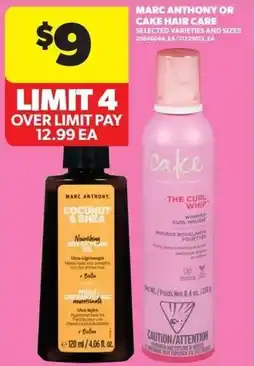 Real Canadian Superstore Marc Anthony or Cake hair care offer