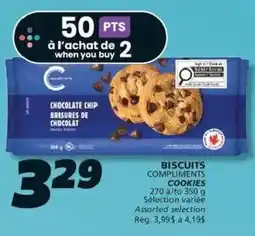 IGA Compliments chocolate chip cookies offer