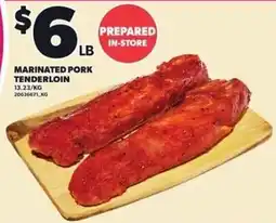 Loblaws Marinated pork tenderloin offer