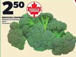 Loblaws Broccoli Crowns offer