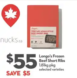 Longo's Longo's beef short ribs offer