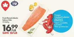 Longo's True North Fresh Boned Atlantic Salmon Side offer