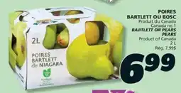 IGA Bartlett or Bosc pears offer