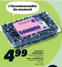 IGA Founders wild blueberries offer