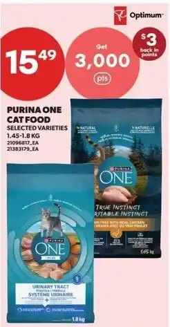 Real Canadian Superstore Purina One cat food selected varieties offer