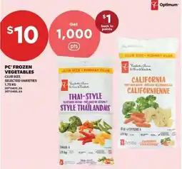 Real Canadian Superstore PC frozen vegetables offer