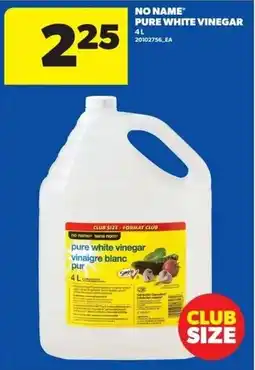 Real Canadian Superstore No Name pure white vinegar offer