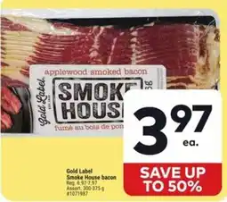 Giant Tiger Gold Label smoke house bacon offer