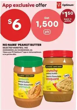 Real Canadian Superstore No Name peanut butter offer