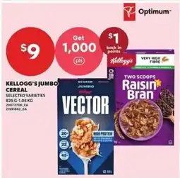 Loblaws Kellogg's jumbo cereal selected varieties offer
