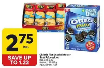 Christie Ritz Snackwiches or Snak Pak cookies