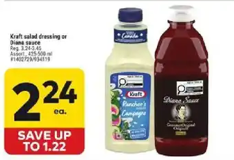 Kraft salad dressing or Diana sauce