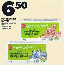 Loblaws PC Organics butter offer