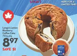 Longo's Longo's Lemon Blueberry Coffee Cake offer