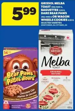 Real Canadian Superstore Grissol Melba toast offer