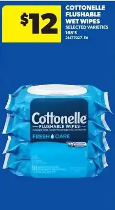 Real Canadian Superstore Cottonelle flushable wipes offer