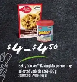 Loblaws Betty Crocker Baking Mix or Frostings offer