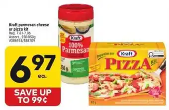 Kraft parmesan cheese or pizza kit