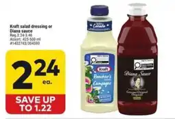 Giant Tiger Kraft salad dressing or Diana sauce offer