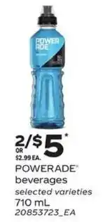 Loblaws powerade beverages offer