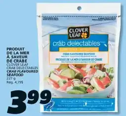 IGA Clover leaf crab delectables offer