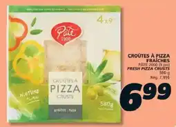 IGA Pate 2000 fresh pizza crusts offer