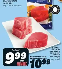 IGA Sea Delight frozen tuna steaks offer