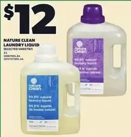 Loblaws Nature clean laundry liquid offer