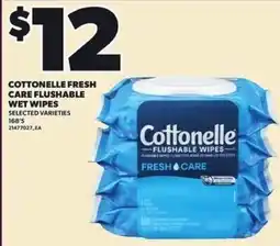 Loblaws Cottonelle fresh care flushable wet wipes offer